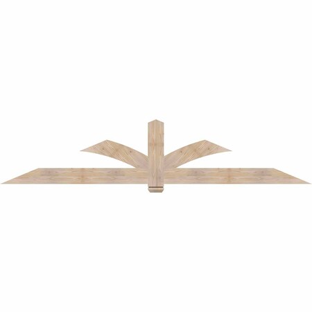 Ekena Millwork Redmond Smooth Timber Gable Bracket, Douglas Fir, 108"W x 22"H x 1 1/2"D x 5 1/2"F, 5/12 Pitch GBW108X22X0206RED00SDF